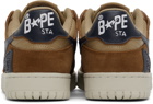 BAPE Brown & Navy SK8 Sta #4 Sneakers