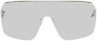 Fendi Gunmetal & Silver Fendi First Crystal Sunglasses