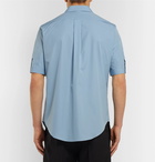 Alexander McQueen - Embellished Cotton-Poplin Shirt - Light blue