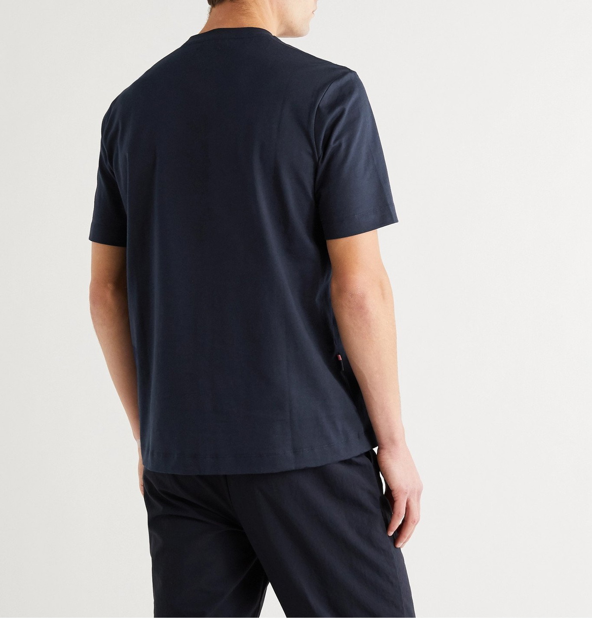 Rapha - Logo-Embroidered Cotton-Jersey T-Shirt - Blue Rapha