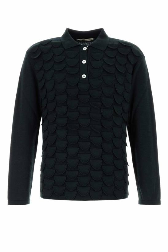 Photo: Namacheko Midnight Blue Wool Polo Shirt