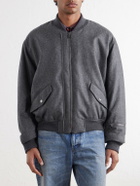 Dolce&Gabbana - Wool-Flannel Bomber Jacket - Gray