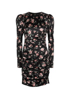 Dolce & Gabbana Floral-print Ruched Stretch-silk Mini Dress Multicoloured 1