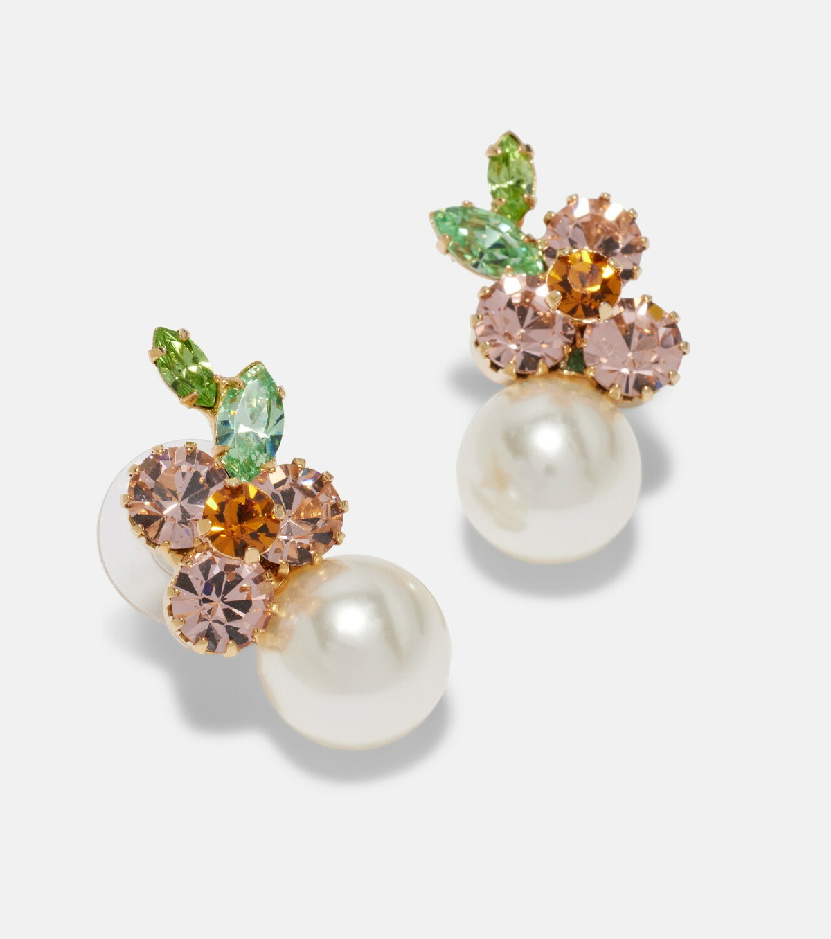 Jennifer Behr Vivi embellished floral earrings