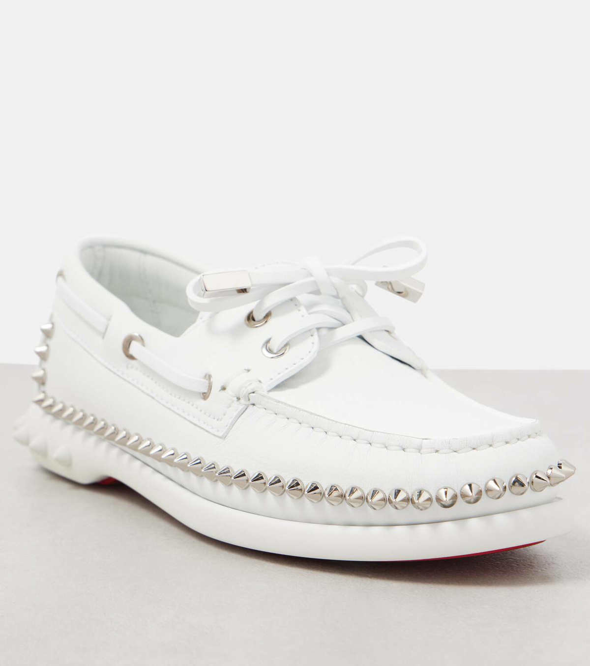 Christian Louboutin Gerockel leather boat shoes