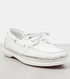 Christian Louboutin Gerockel leather boat shoes