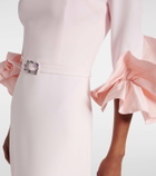 Safiyaa Belted ruffled cotton gown