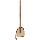 Chloe Beige Raffia Small Marcie Basket Bag