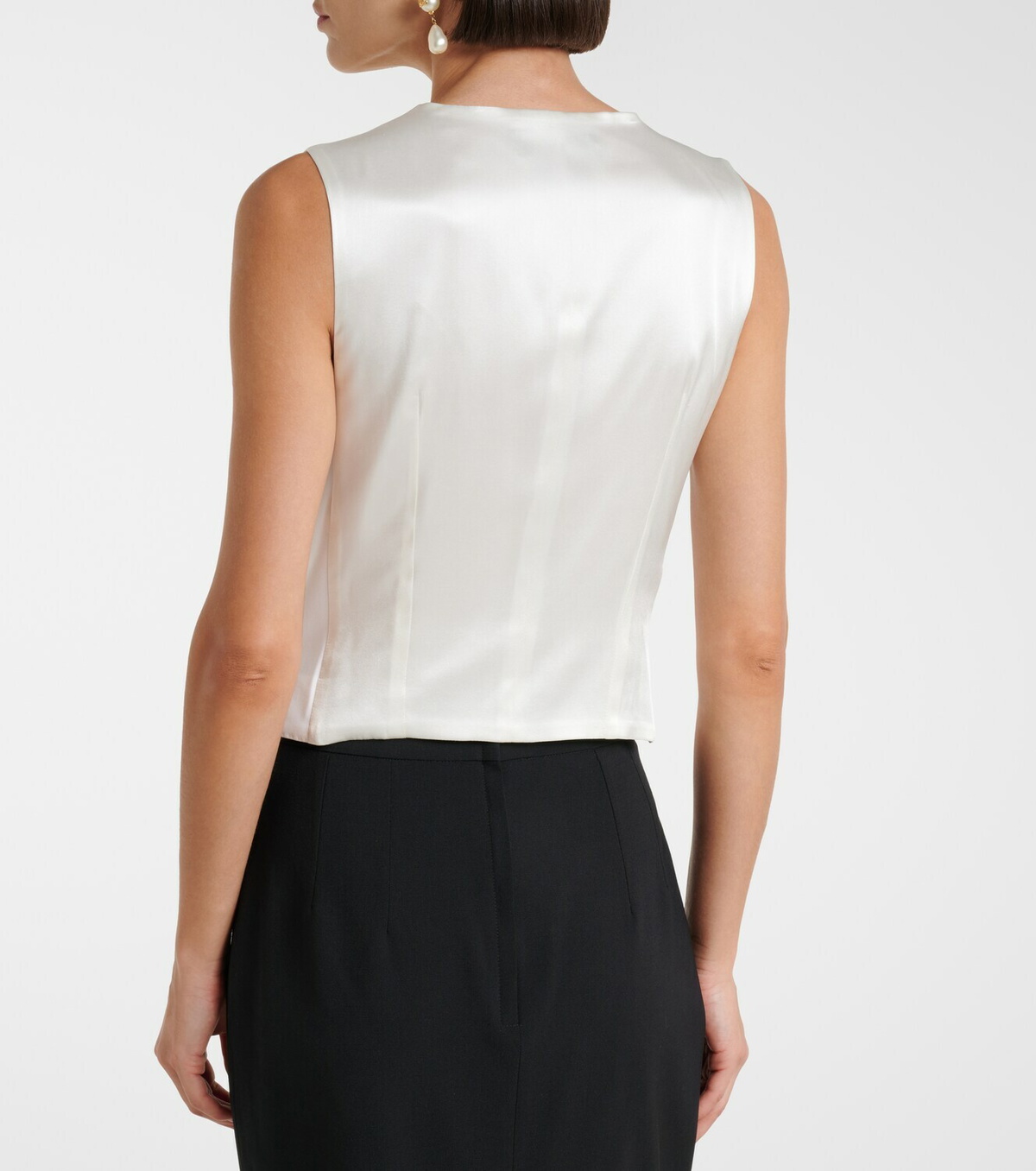 Dolce&Gabbana Wool and silk-blend vest