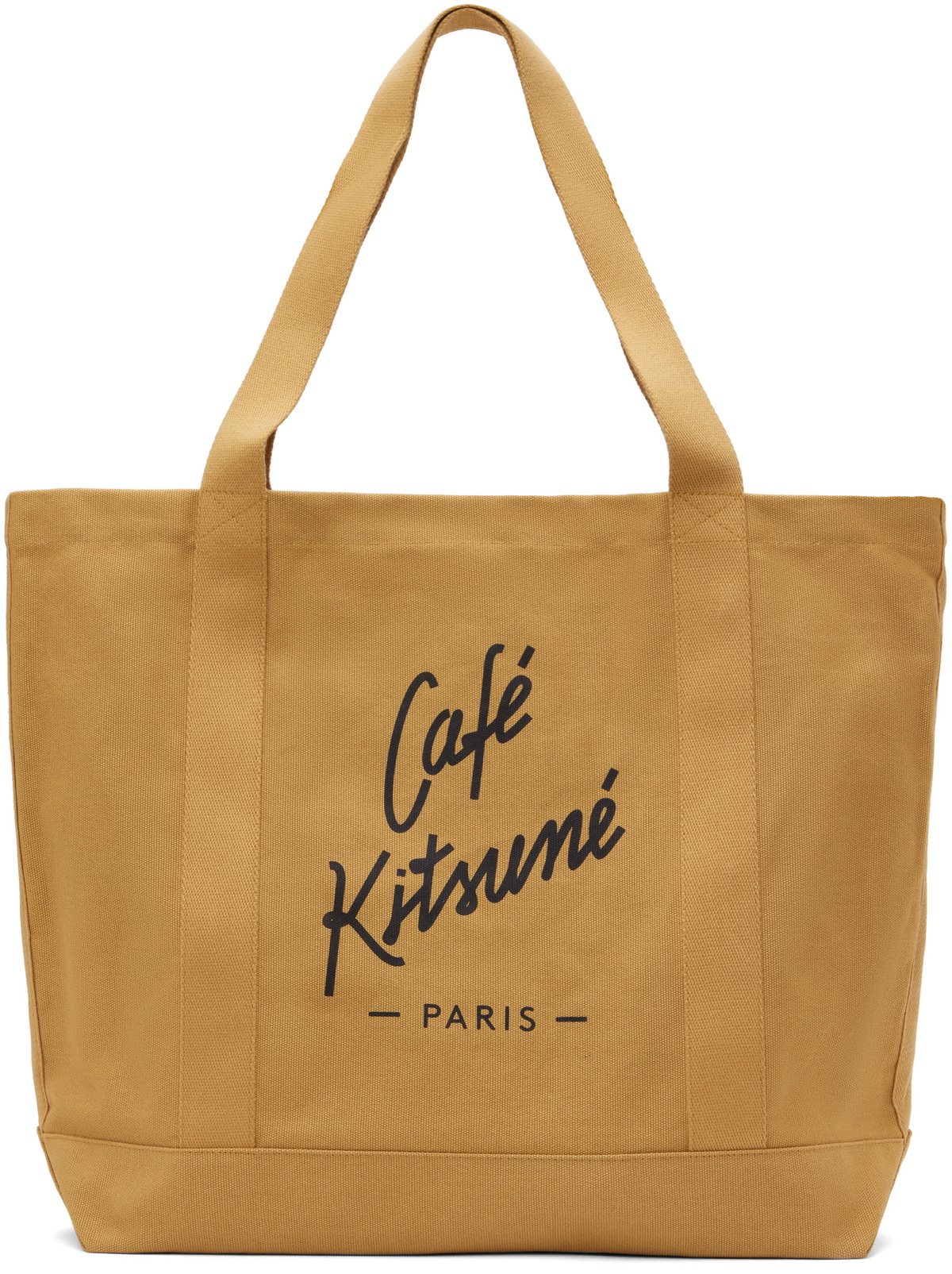 Maison Kitsuné Yellow 'Café Kitsuné' Tote Maison Kitsune
