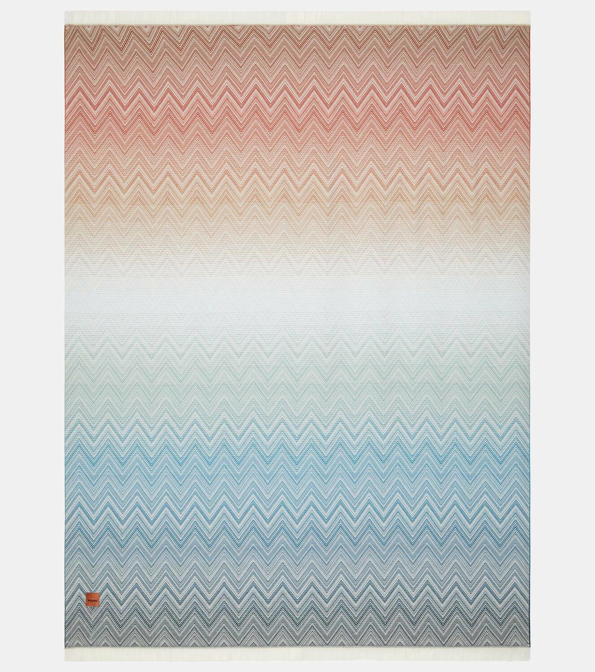 Missoni Ciro Zigzag fringed wool throw
