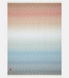 Missoni Ciro Zigzag fringed wool throw