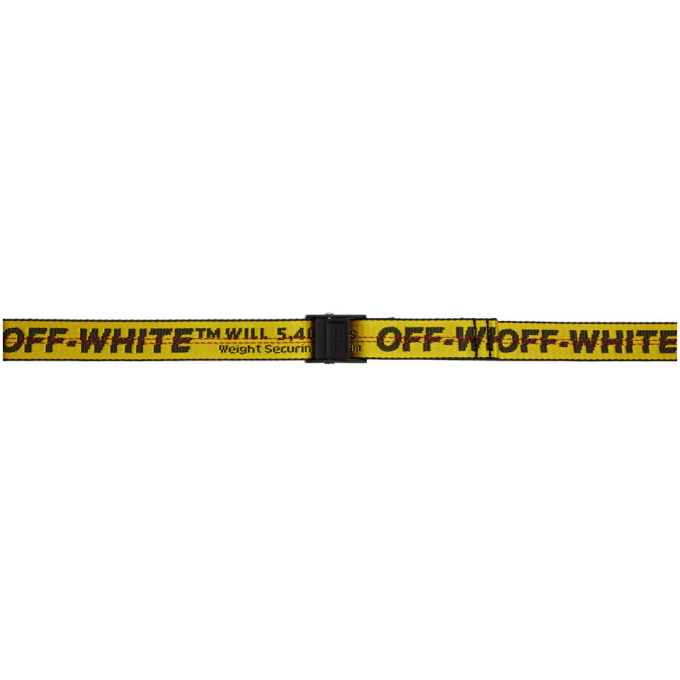 Off-White Yellow Mini Industrial Belt Off-White