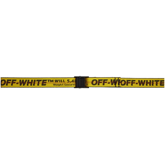 Photo: Off-White Yellow Mini Industrial Belt