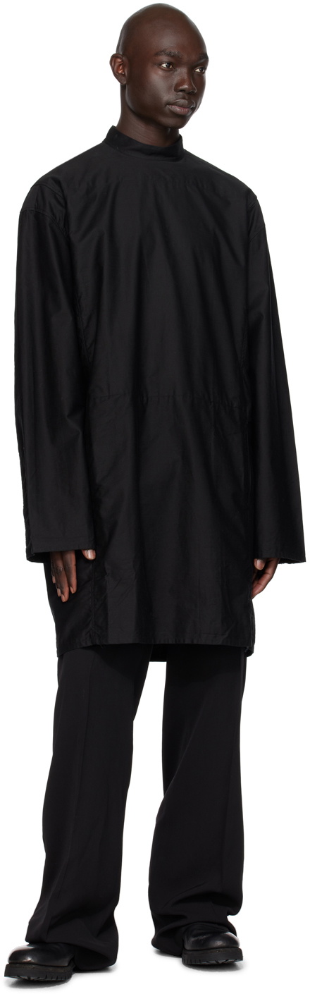 NICOLAS ANDREAS TARALIS Black Slub Shirt