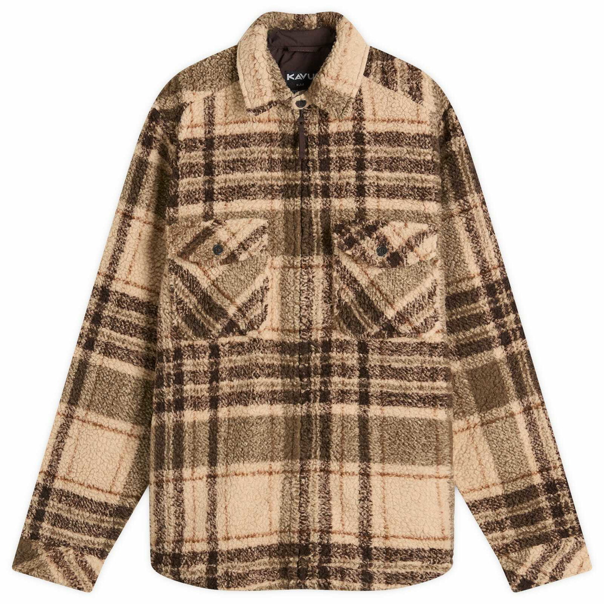 KAVU Men's McCord Creek Fleece Overshirt in Moonstone