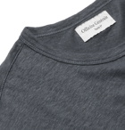 OFFICINE GÉNÉRALE - Garment-Dyed Linen T-Shirt - Blue