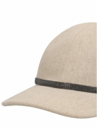 BRUNELLO CUCINELLI Embellished Gabardine Baseball Cap