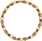 Balenciaga Gold Zip Necklace