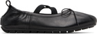 Simone Rocha Black Grip Ballerina Flats