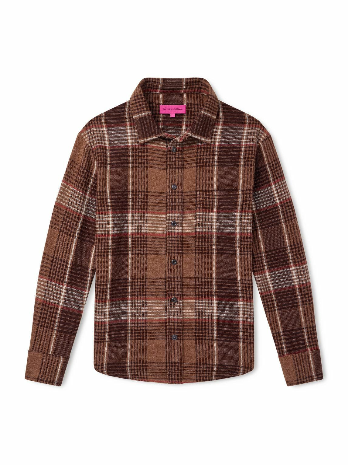 The Elder Statesman - Checked Cashmere Shirt - Brown The Elder