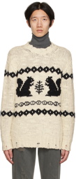 Acne Studios White Squirrel Sweater