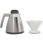 Ratio Coffee - Stainless Steel Thermal Carafe with Porcelain Dripper - Silver