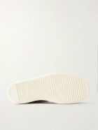 DRKSHDW by Rick Owens - Vintage Suede-Trimmed Denim Sneakers - Brown