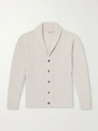 Altea - Shawl-Collar Wool and Cashmere-Blend Cardigan - Neutrals