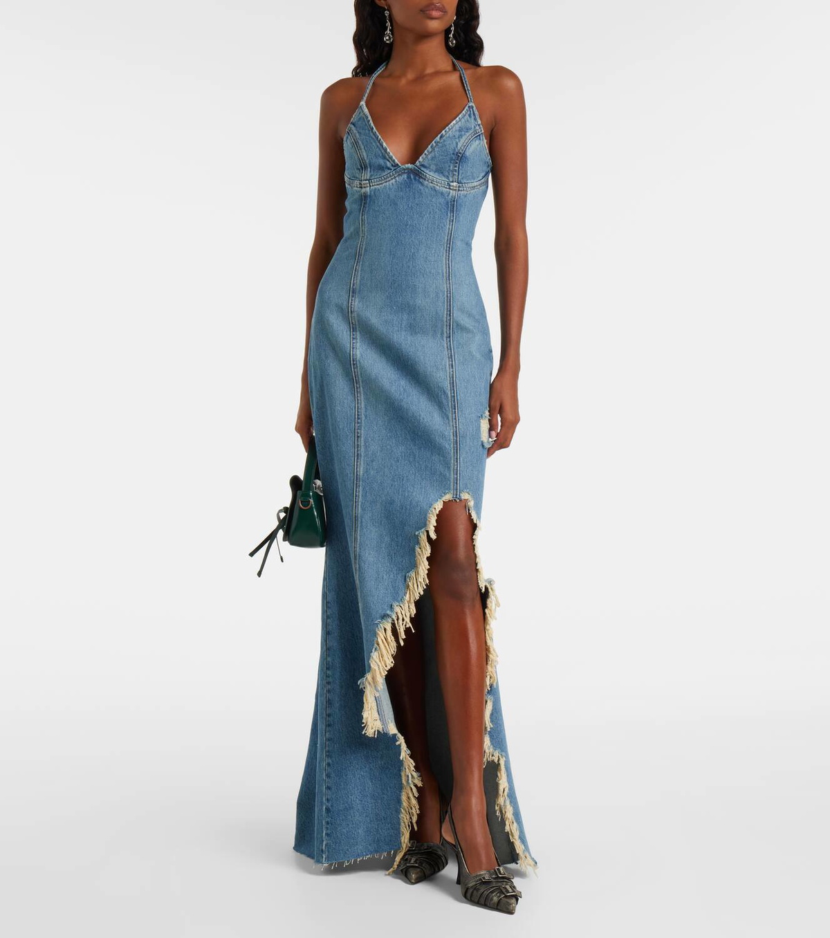 Blumarine Denim maxi dress