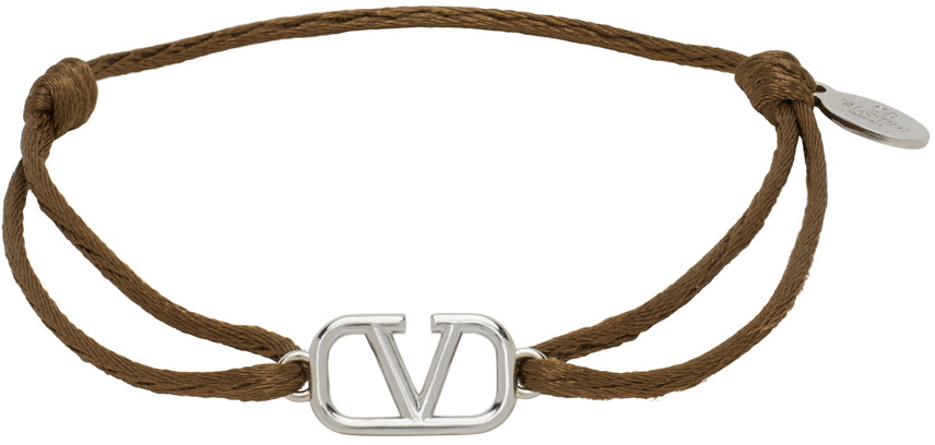 Valentino Garavani Brown VLogo Signature Bracelet