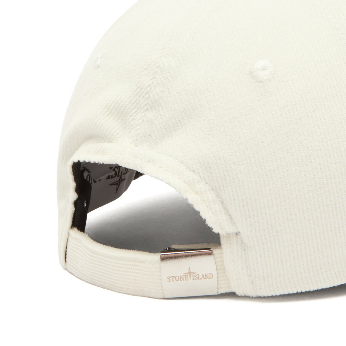 Stone Island Men's Corduroy Cap in Ivory Stone Island