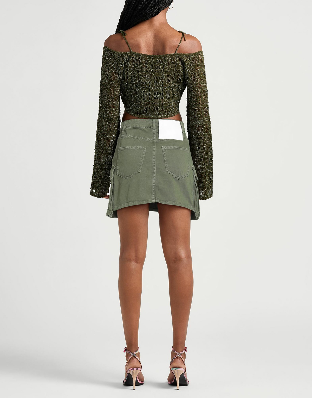 Barrow Womens Mini skirt Military in Green