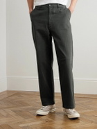 FRAME - Straight-Leg Cotton-Blend Twill Chinos - Brown
