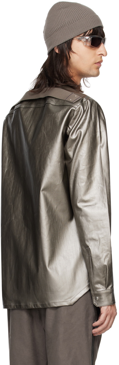 Rick Owens Gunmetal Fogpocket Denim Shirt Rick Owens