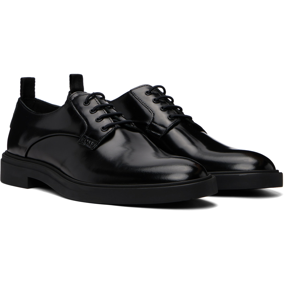 BOSS Black Embossed-Logo Derbys