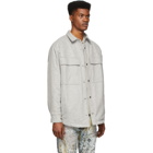 Fear of God Grey Wool Shirt Jacket