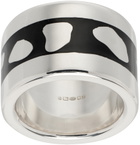 Ellie Mercer Silver & Black Island Band Ring