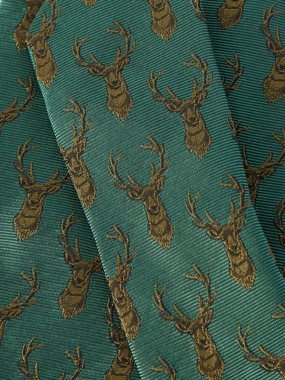 Purdey - 8cm Printed Silk Tie - Green