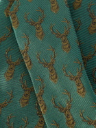 Purdey - 8cm Printed Silk Tie - Green