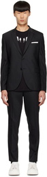 Neil Barrett Black Polyester Suit