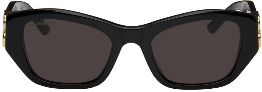 Balenciaga Black Rectangular Sunglasses Balenciaga