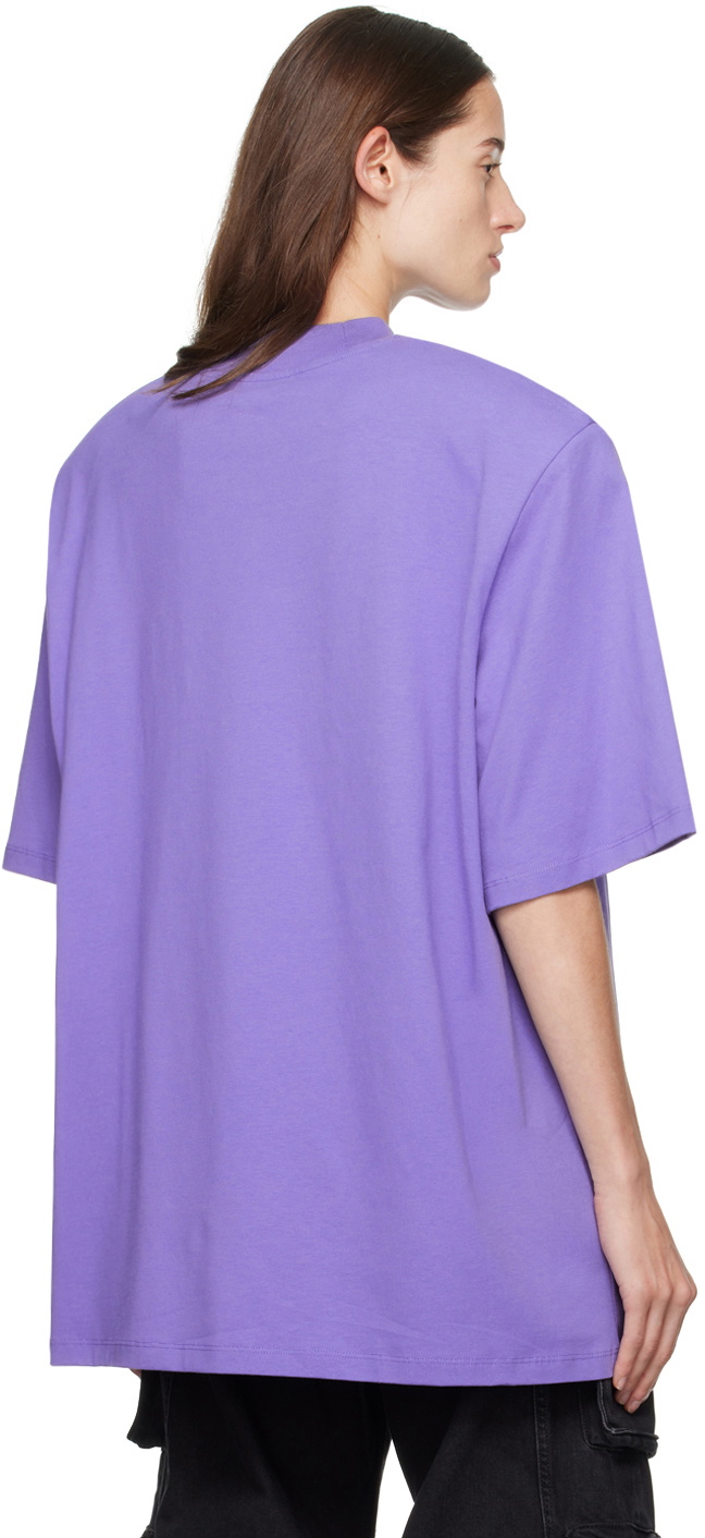 Tシャツ・カットソー THE ATTICO 'Kilie' T-shirt The Attico Purple Kilie T-Shirt The Attico