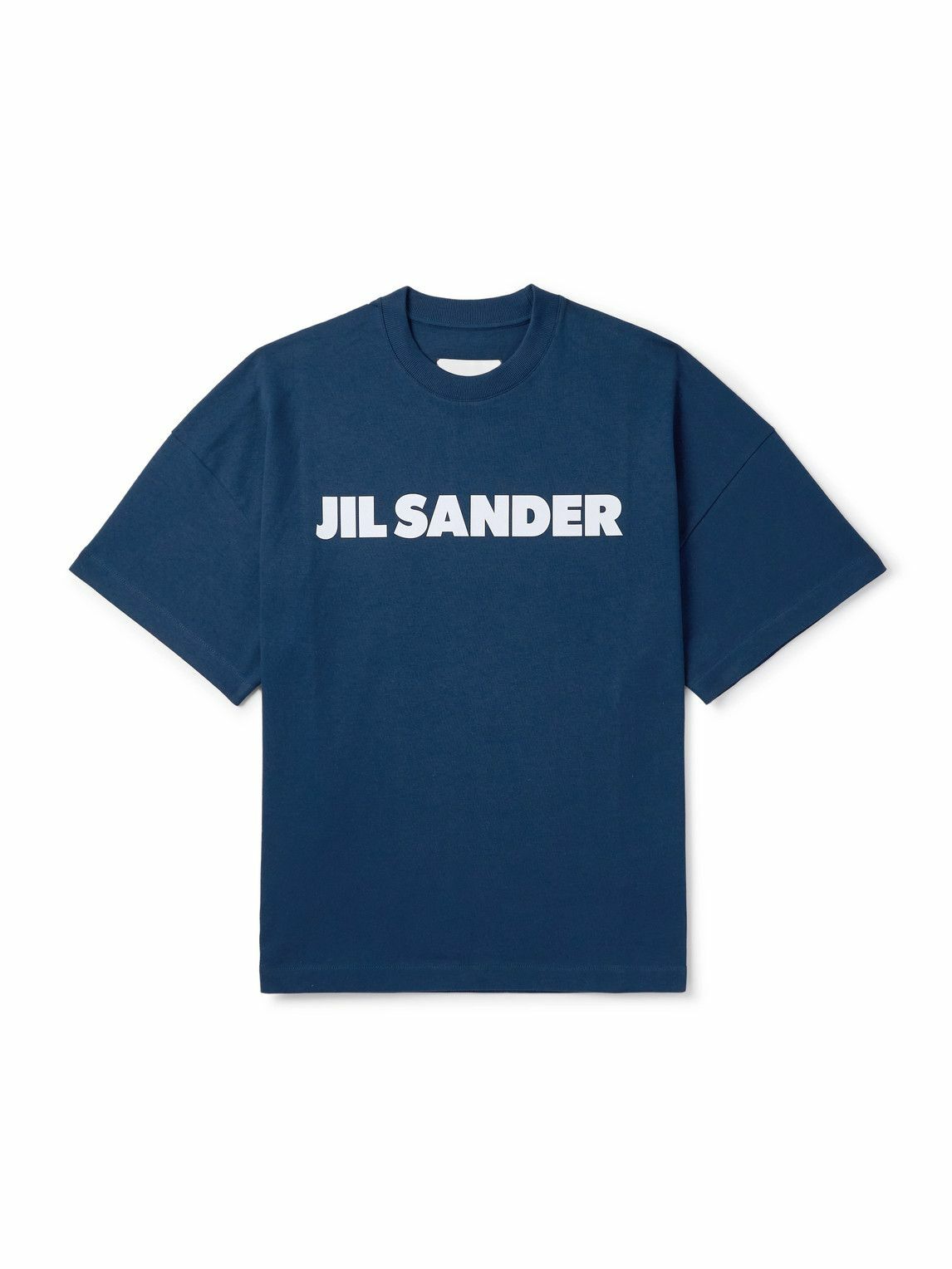 【関税&送料込】Jil Sander Navy Blue Oversize T-Shirt Buy Jil Sander men navy blue cotton t-shirt for $310 online