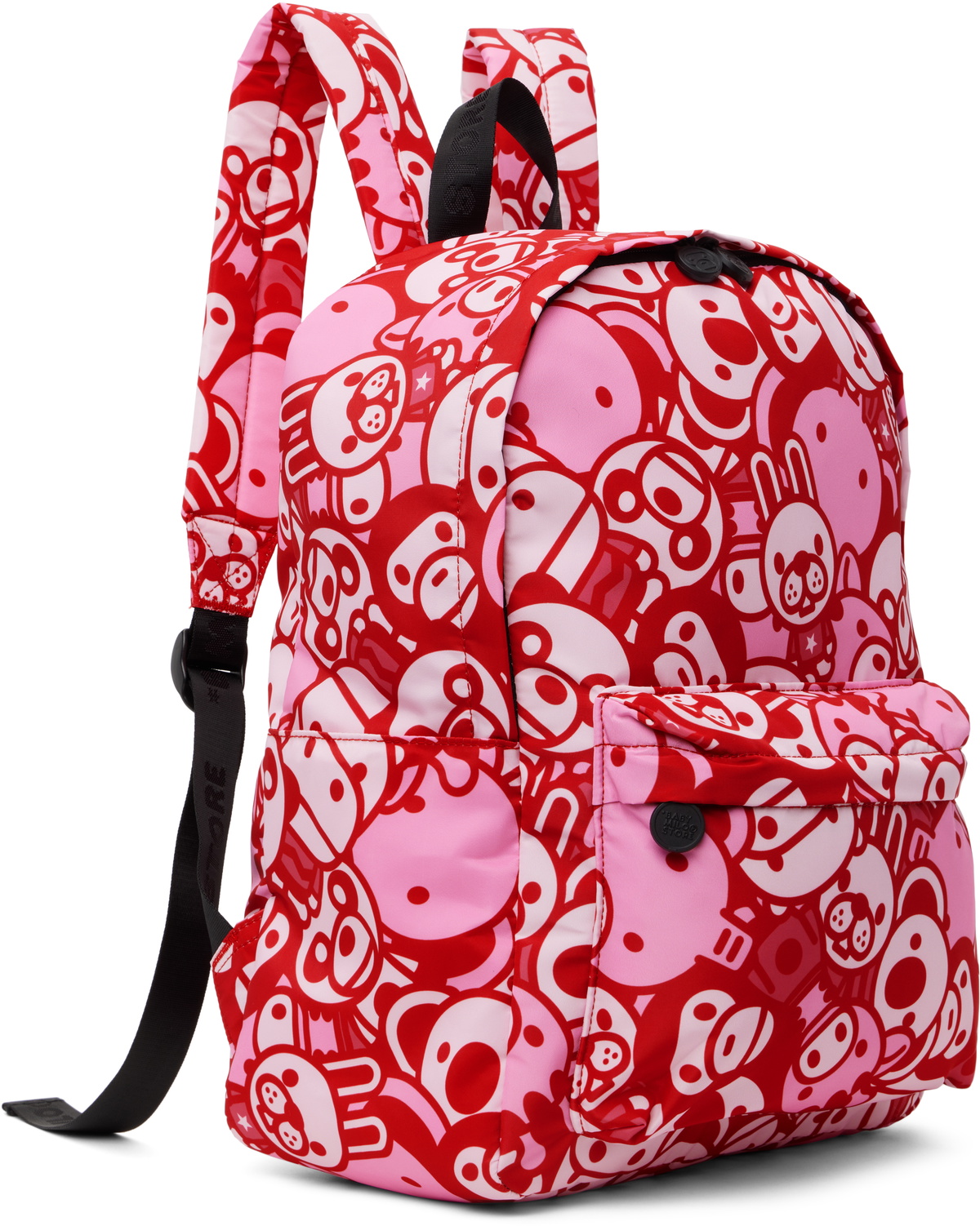 BAPE Kids Pink ABC Milo All Friends Medium Backpack A Bathing Ape