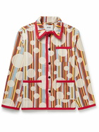 BODE - Cotton-Jacquard Jacket - Red