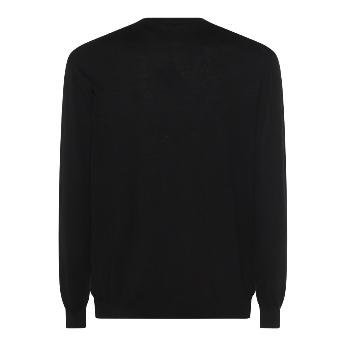 Malo Black Wool Knitwear
