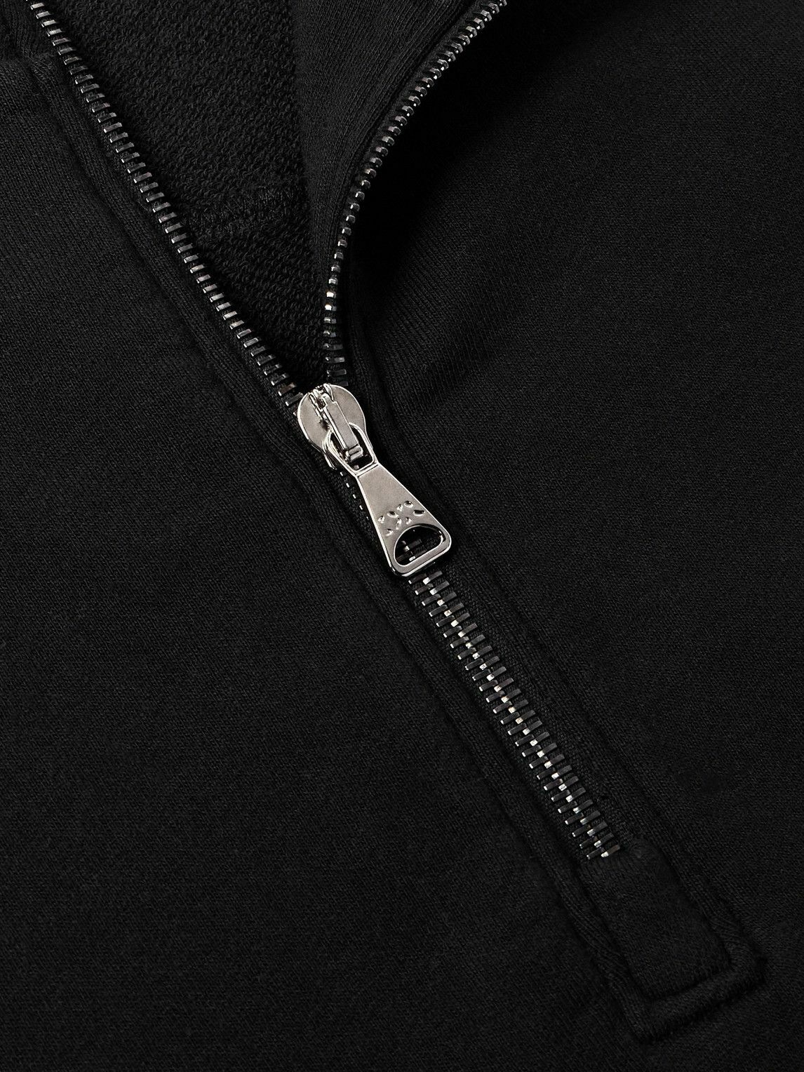 Derek Rose - Cotton and Modal-Blend Jersey Half-Zip Sweatshirt - Black