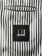 DUNHILL - Unstructured Striped Satin Blazer - Black