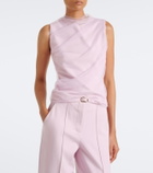 Dorothee Schumacher Layered draped jersey and tulle top